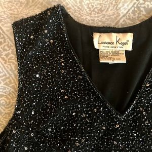 Laurence Kazar Beaded Tank Top